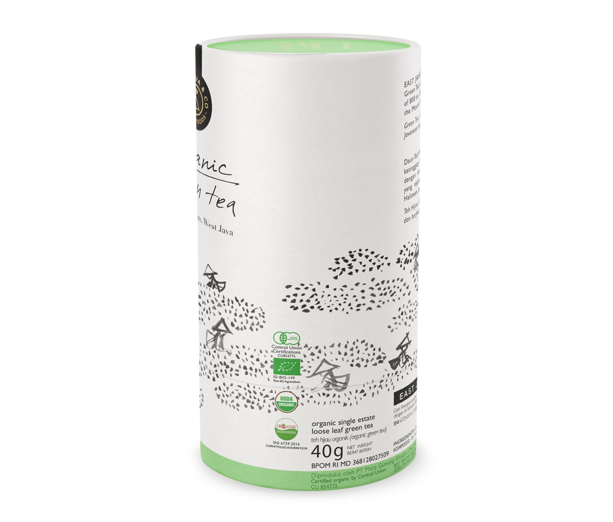 Organic Green Tea - Loose Leaf 40g (Teh Hijau Organik) – EAST JAVA & CO ...
