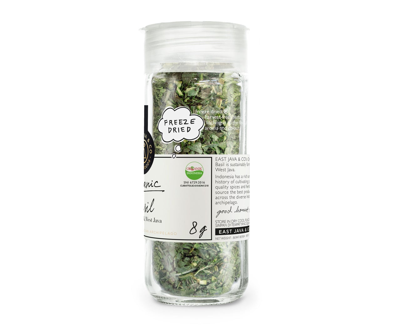 Organic Freeze Dried Basil - 8g (Daun Basil Organik) – EAST JAVA & CO ...